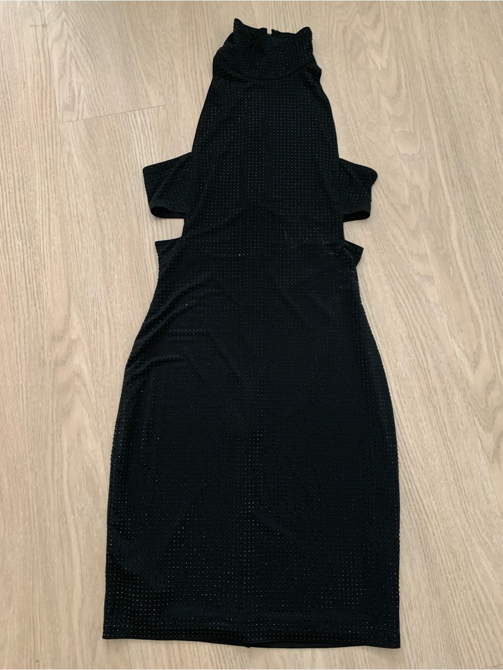 Sheri Bodell Black Cutout Mini Dress